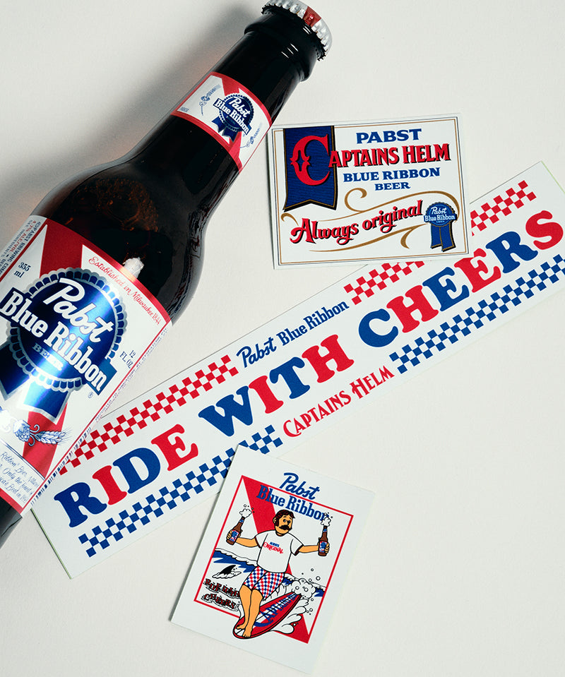Pabst Blue Ribbon × CAPTAINS HELM #STICKER SET
