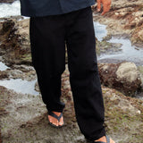 NEEDBY heritage×CAPTAINS HELM #BLACK OUT RELAX DENIM PANTS