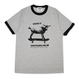 “海滨分部” #SUCK IT GOAT 艺术圆领T恤