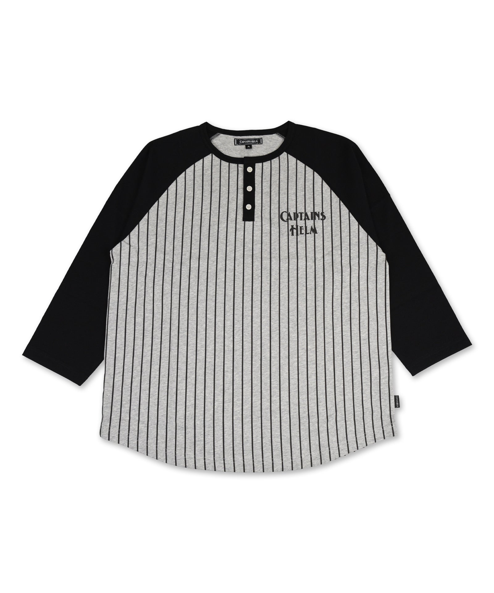 #3/4 SLV HENLEY NECK TEE