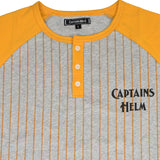 #3/4 SLV HENLEY NECK TEE