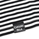 #BOAT NECK BORDER TEE