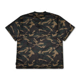 #HENLEY NECK MESH TEE