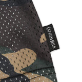 #HENLEY NECK MESH TEE