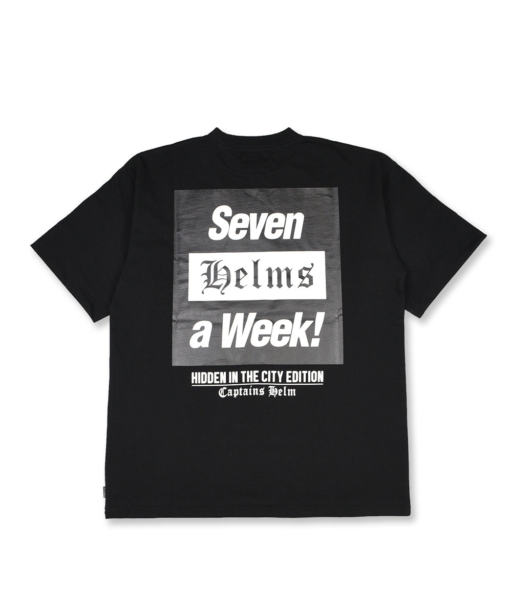 CAPTAINS HELM #SEVEN A WEEK SS TEE