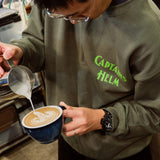The Rising Sun Coﬀee × CAPTAINS HELM　#Coﬀee & Surfing crew sweat