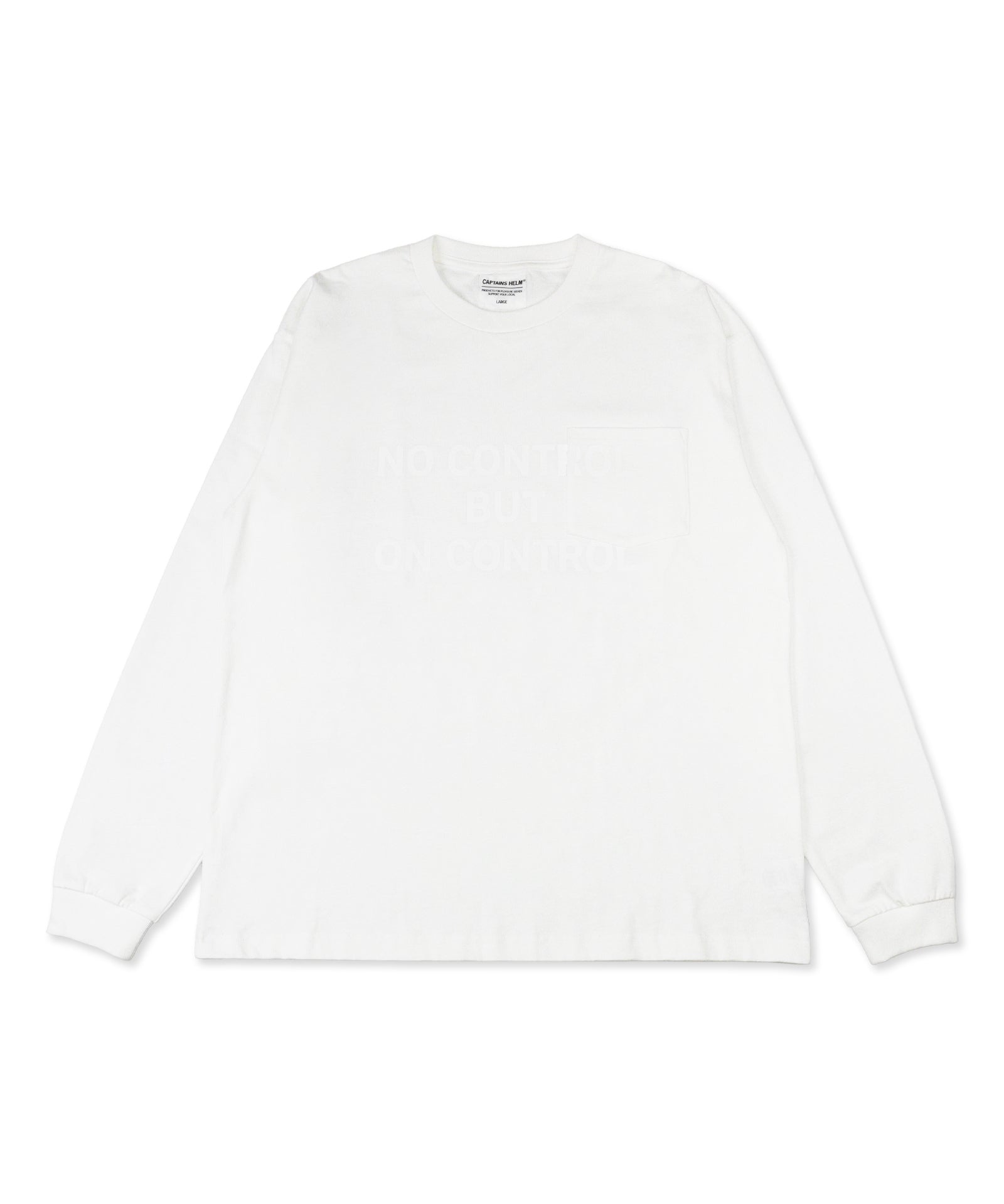 【订购商品】HELLBENDERS&amp;CO × CAPTAINS HELM #ON CONTROL 口袋长袖T恤